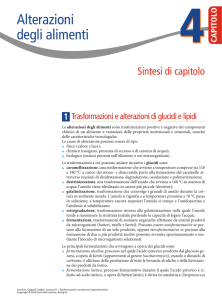 Alterazioni degli alimenti - Zanichelli online per la scuola