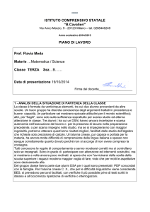 progr mat scienze cl.3.2014 - Istituto Comprensivo Cavalieri