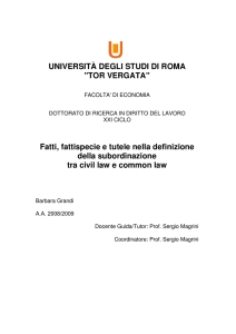 UNIVERSITÀ DEGLI STUDI DI ROMA - ART