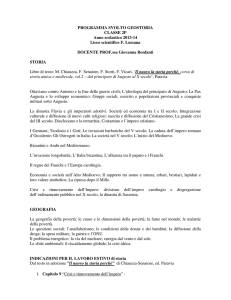 PROGRAMMA SVOLTO GEOSTORIA CLASSE 2P