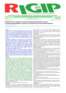 Genetica, clinica e diagnostica strumentale degli ipopituitarismi