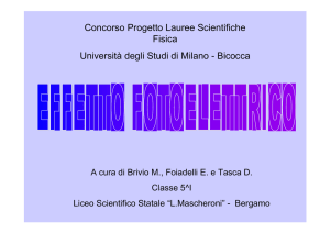 Effetto fotoelettrico
