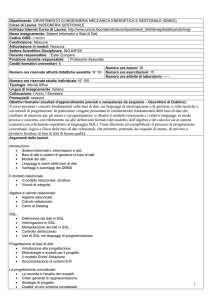 Sistemi Informativi e Basi di Dati 13-14