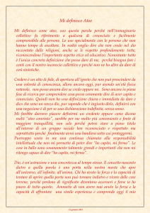 Mi definisco Ateo
