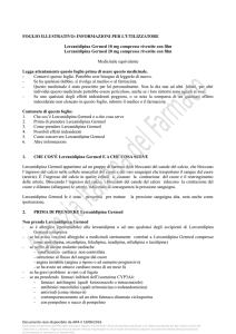 FOGLIO ILLUSTRATIVO: INFORMAZIONI PER L`UTILIZZATORE