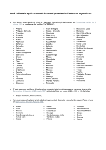 no legalizzazione certificati