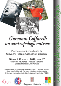 incontri di etnomusicologia - Università degli Studi di Perugia