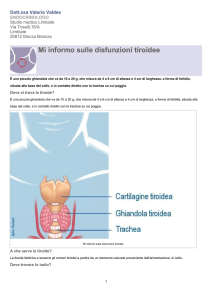 che cosa è la tiroide