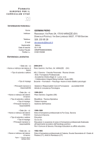 Nome GERMINI PIERO Indirizzo RESIDENZA: VIA PERO 34, 17019