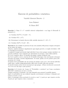 Variabili aleatorie discrete