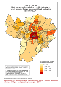Comune di Bologna Movimenti pendolari giornalieri per motivi di