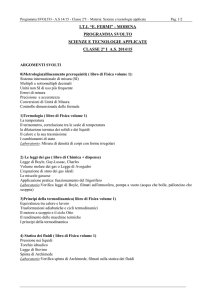 iti “e. fermi” - modena programma svolto scienze e tecnologie