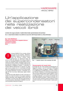 Un`applicazione dei supercondensatori nella realizzazione dei