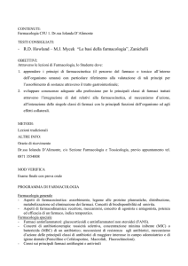 Programma di Farmacologia