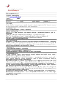Fisica I - Scuola di Ingegneria UNIBAS