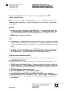 Pagina informativa sui documenti necessari per il - ESTI