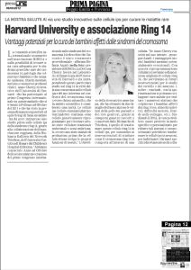 Harvard University e associazione Ring 14