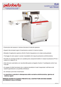 CILINDRO AUTOMATICO MOD. GRANDE • Costruzione del