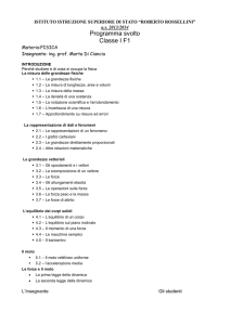 Programma svolto Classe I F1 - cine-tv