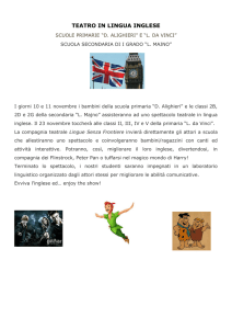 TEATRO IN LINGUA INGLESE