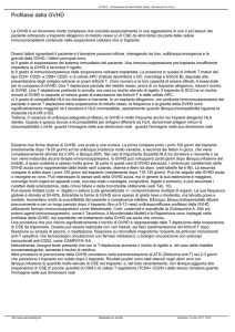 Profilassi della GVHD
