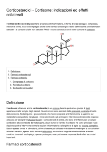 Corticosteroidi - Cortisone: indicazioni ed effetti collaterali