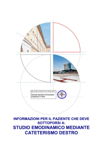 Informazioni per il Paziente che deve sottoporsi a: studio