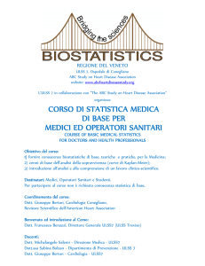 CORSO DI STATISTICA MEDICA DI BASE PER MEDICI ED