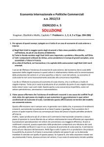 Esercizio n.5, soluzione