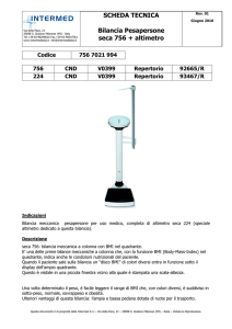 SCHEDA TECNICA Bilancia Pesapersone seca 756 + altimetro