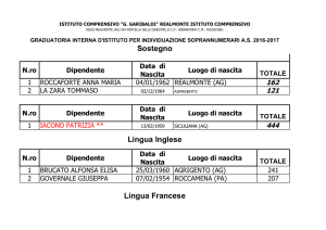 Lingua Inglese Sostegno Lingua Francese
