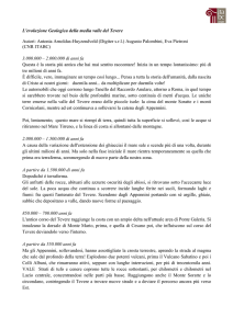 L`evoluzione Geologica della media valle del Tevere Autori: Antonia