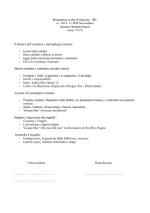Programma svolto di religione - IRC as 2014- 15
