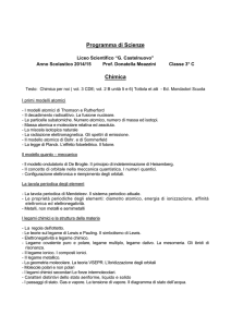 Programma di Scienze della Terra