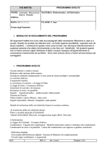 MATERIA: Elettrotecnica ed Elettronica DATA : 6