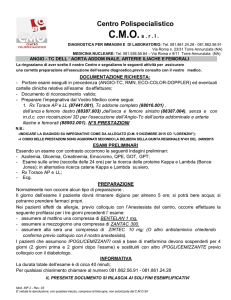 Angio-TC dell`Aorta Addominale, Arterie Iliche e Femorali