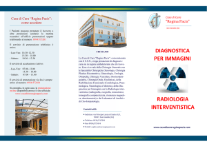 RADIOLOGIA INTERVENTISTICA DIAGNOSTICA PER IMMAGINI