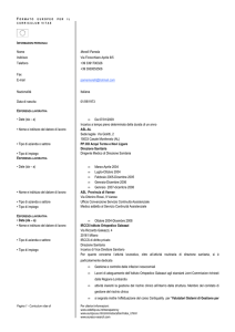 Nome Morelli Pamela Indirizzo Via Finocchiaro Aprile 8/5