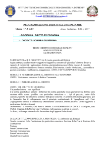 programma di diritto