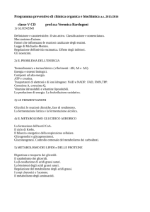 5C-D, Chimica organica e biochimica, Prof prof.ssa Veronica