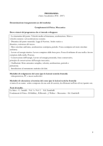 PROGRAMMA (Anno Accademico 2016