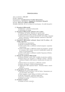 PROGRAMMA