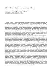 8.8 Le collezioni di piante essiccate a scopo didattico