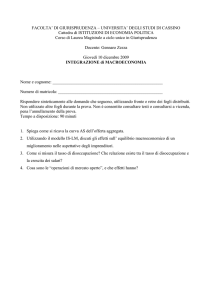 FACOLTA` DI GIURISPRUDENZA – UNIVERSITA` DEGLI STUDI DI