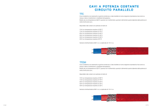 CAVI A POTENZA COSTANTE CIRCUITO PARALLELO