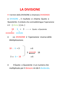 la divisione - WordPress.com
