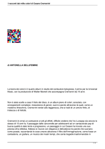 I racconti dai mille colori di Cesare Cremonini