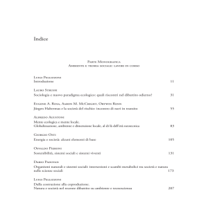 Indice - Sociologia del Territorio
