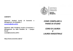 Come compilare il piano di studio