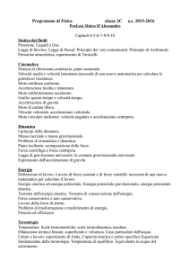 Programma fisica 2C